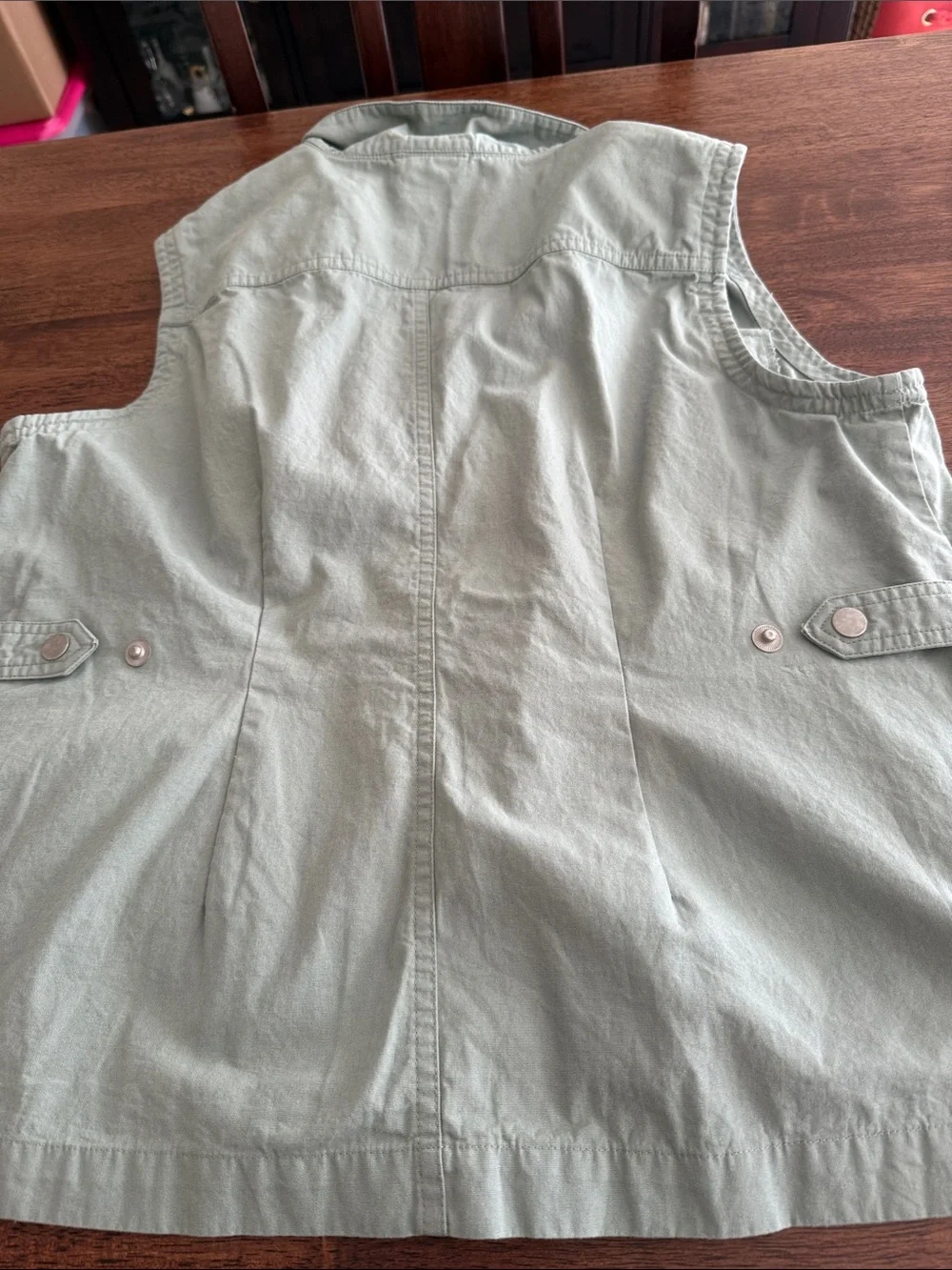 Scandia Woods cotton snap button utility vest